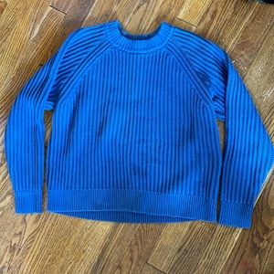 Blue Steven Alan cotton fisherman sweater